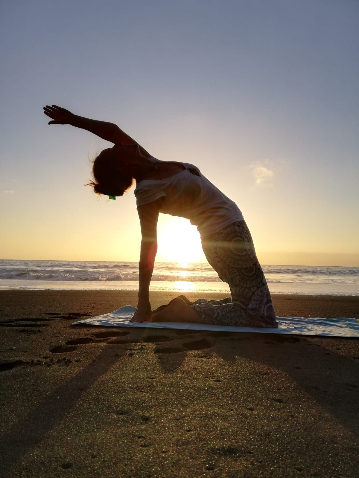 Yoga on holiday with Rena