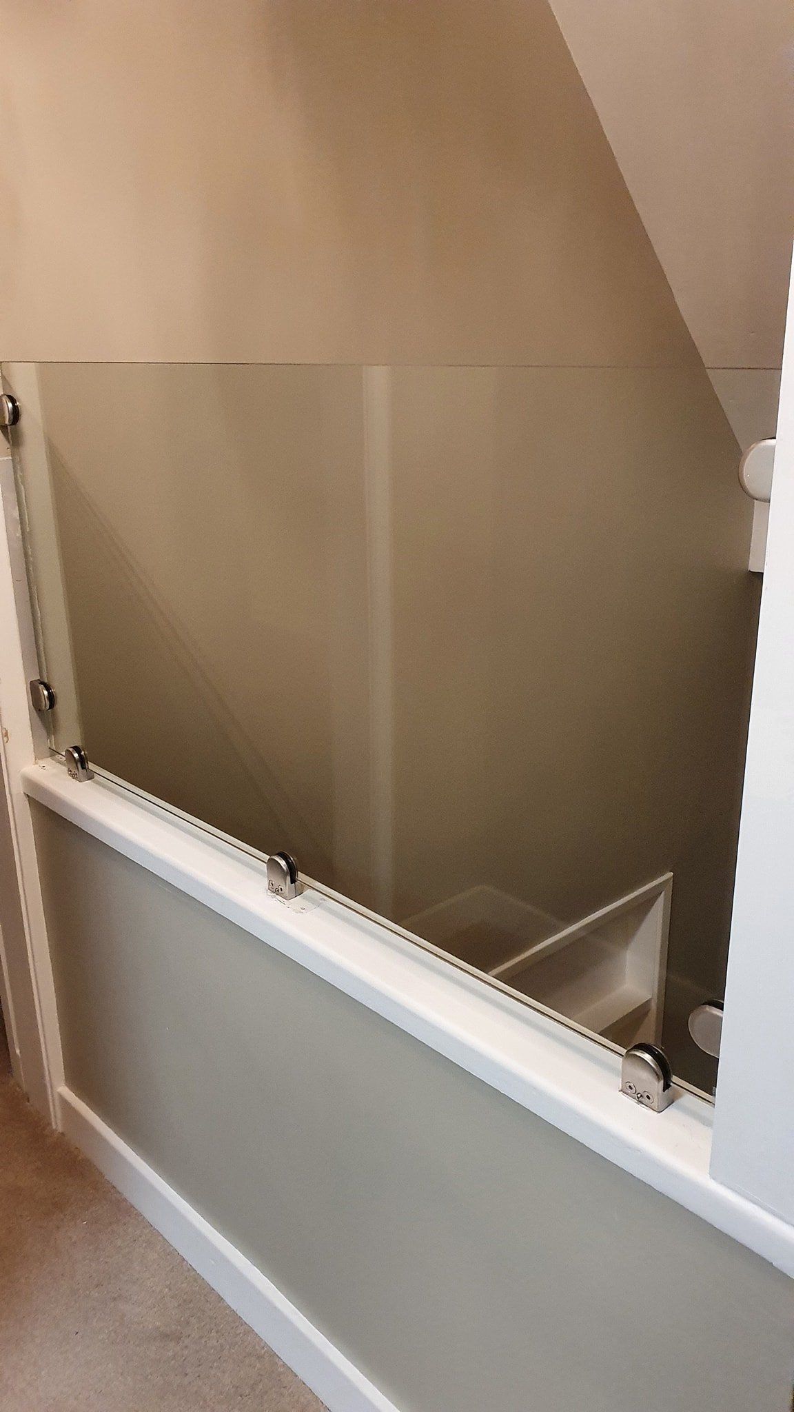 Glass Panel on Stairs