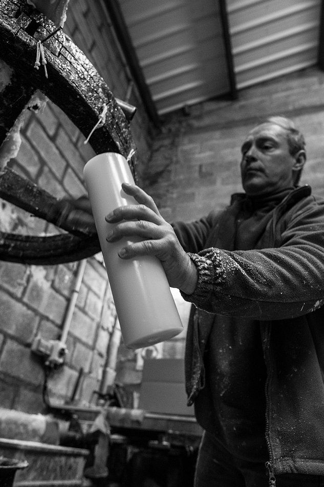 glaçage cierge finition