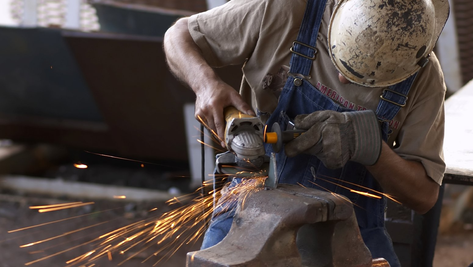 Grinding at a vice