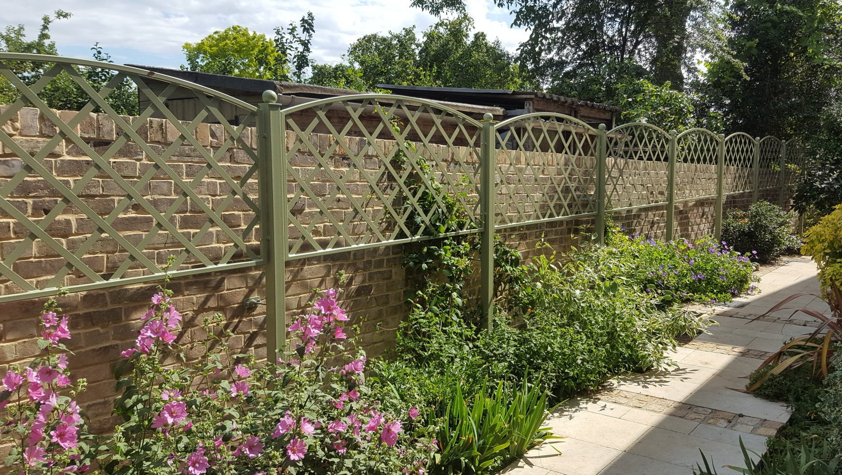 Bespoke Steel Trellis Steel powder coated garden trellis