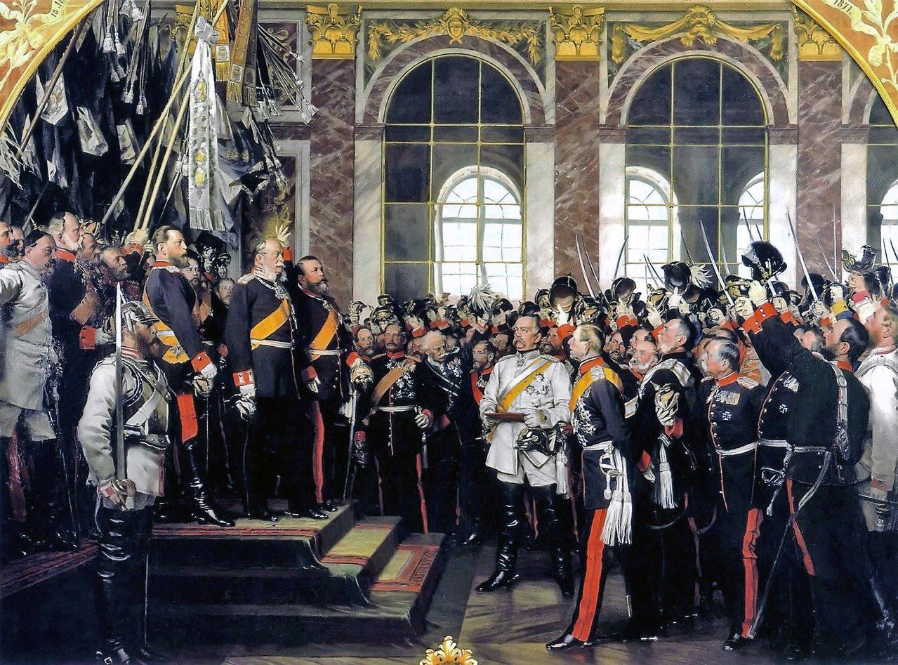 Die Proklamierung des deutschen Kaiserreiches (18. Januar 1871), Ölgemälde von Anton von Werner, 1885