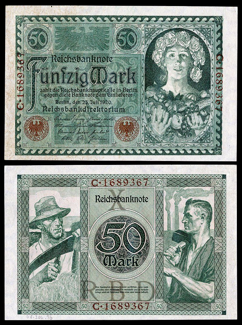 Reichsbanknote – 50 Mark, 23. Juli 1920