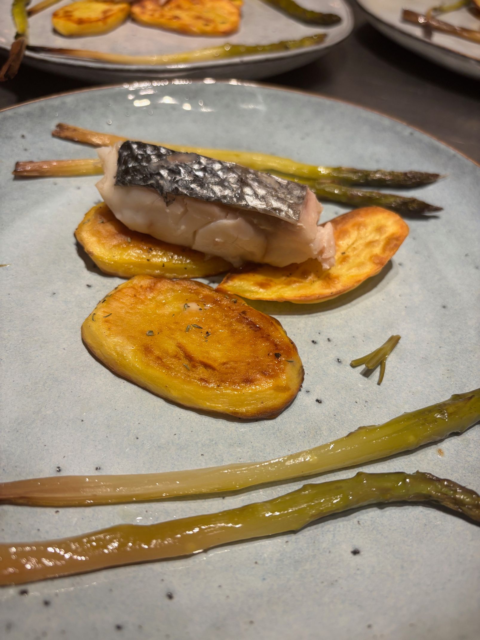 The mediterranean seabass at Au Coeur des Terroirs Nice