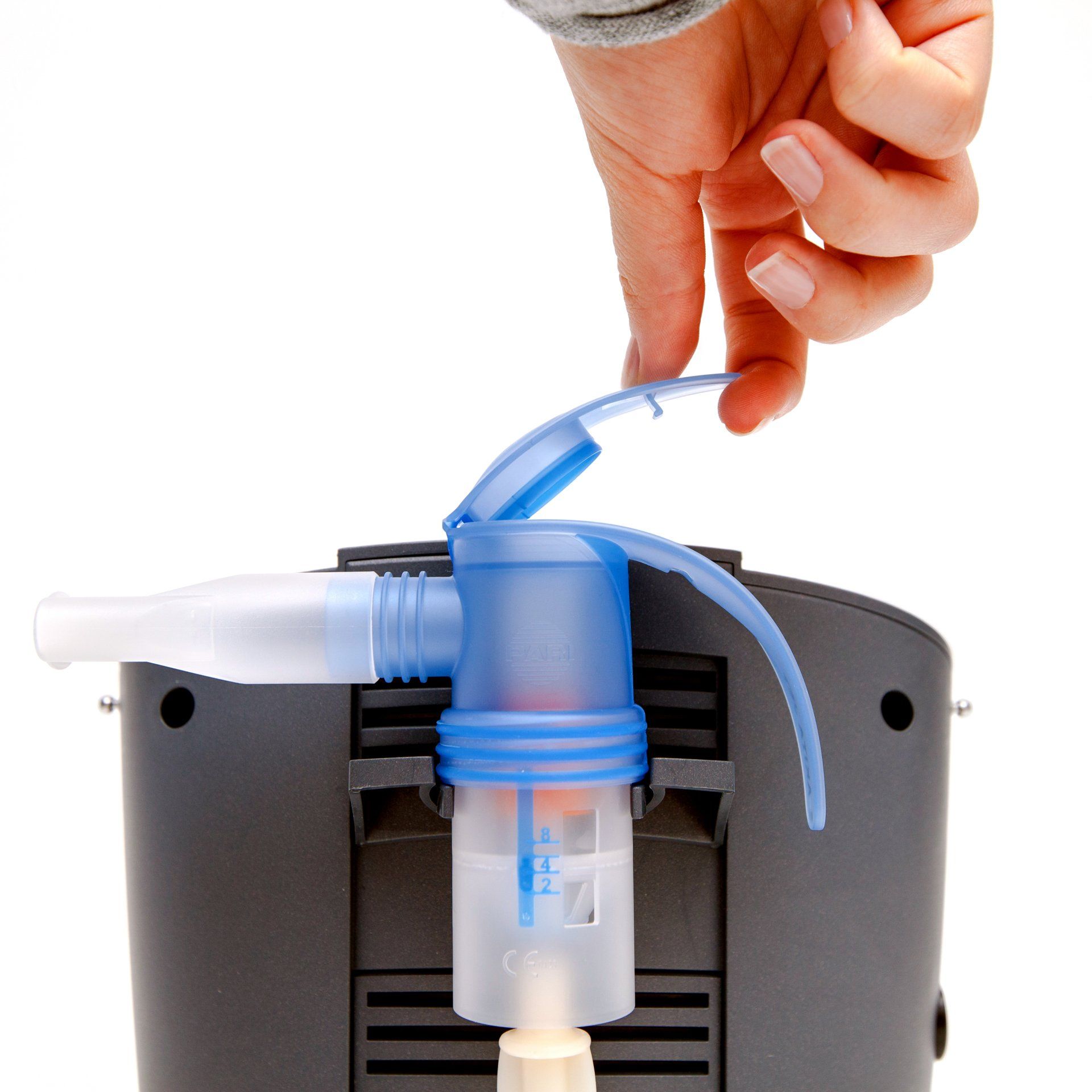 Produktfotografie TSF Erfurt - Schließen und Öffnen Verneblers, Anwendungsbeispiel