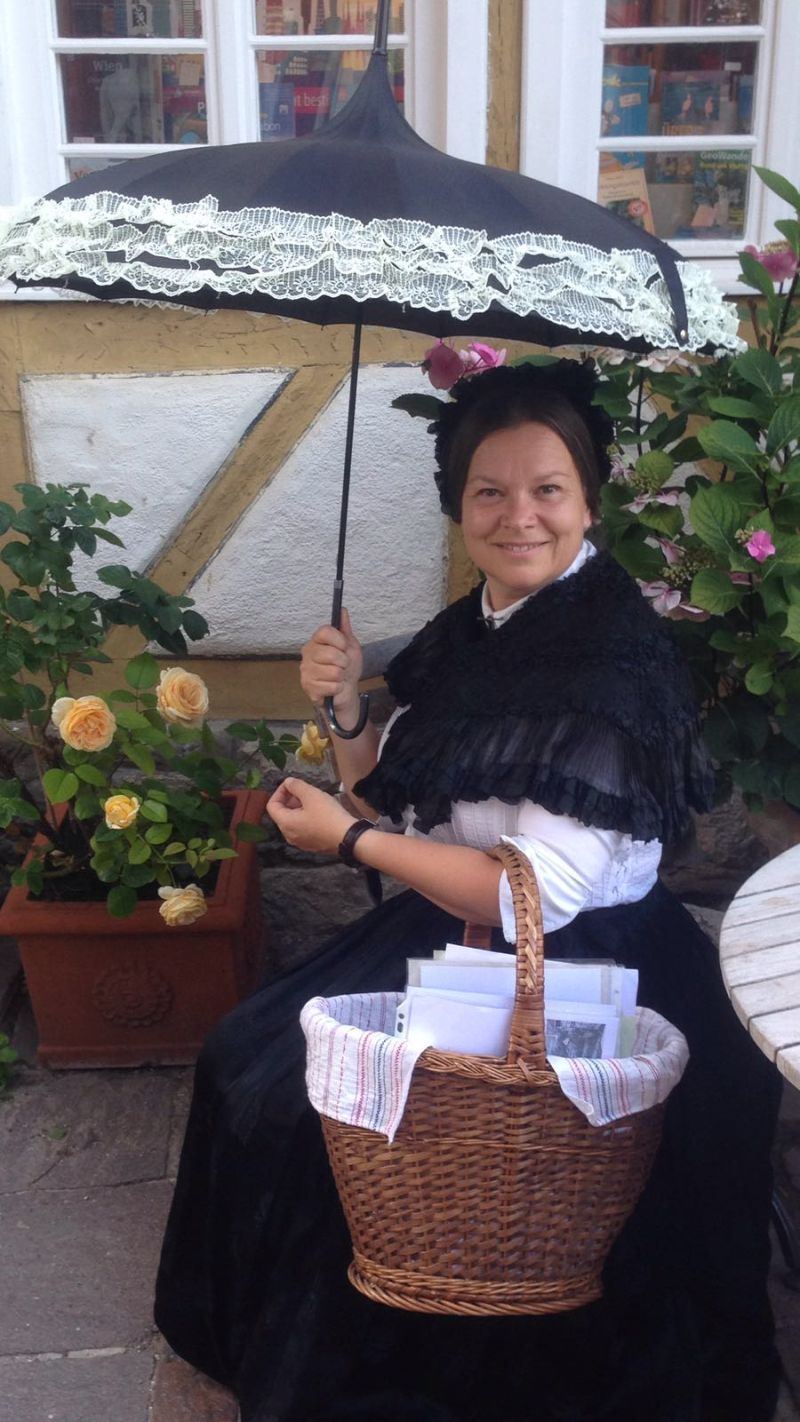 Kostümführung Gästeführerin Katrin Held Apothekerfrau Marie Villinger Frau des Stadtapothekers