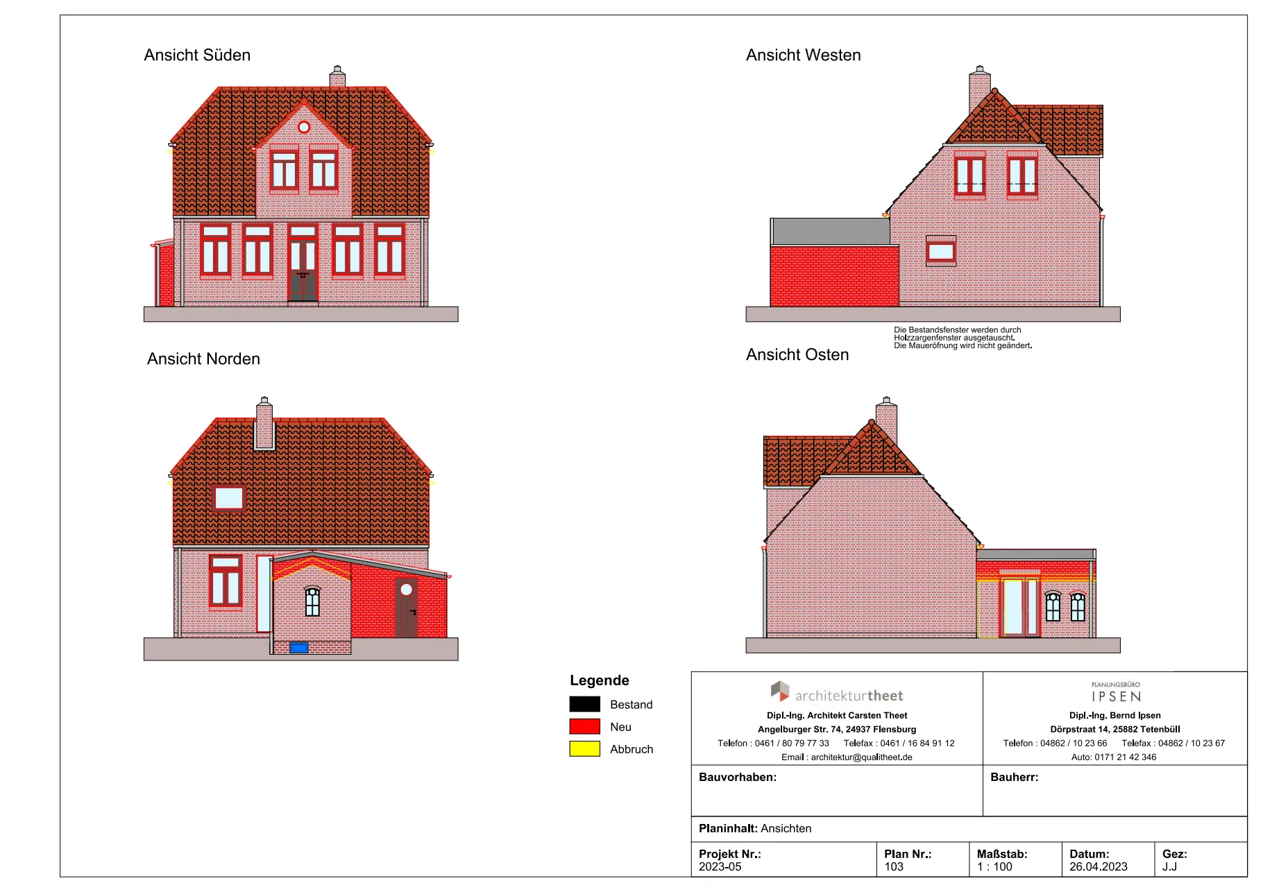 Umbau und energetische Sanierung Einfamilienhaus auf Eiderstedt