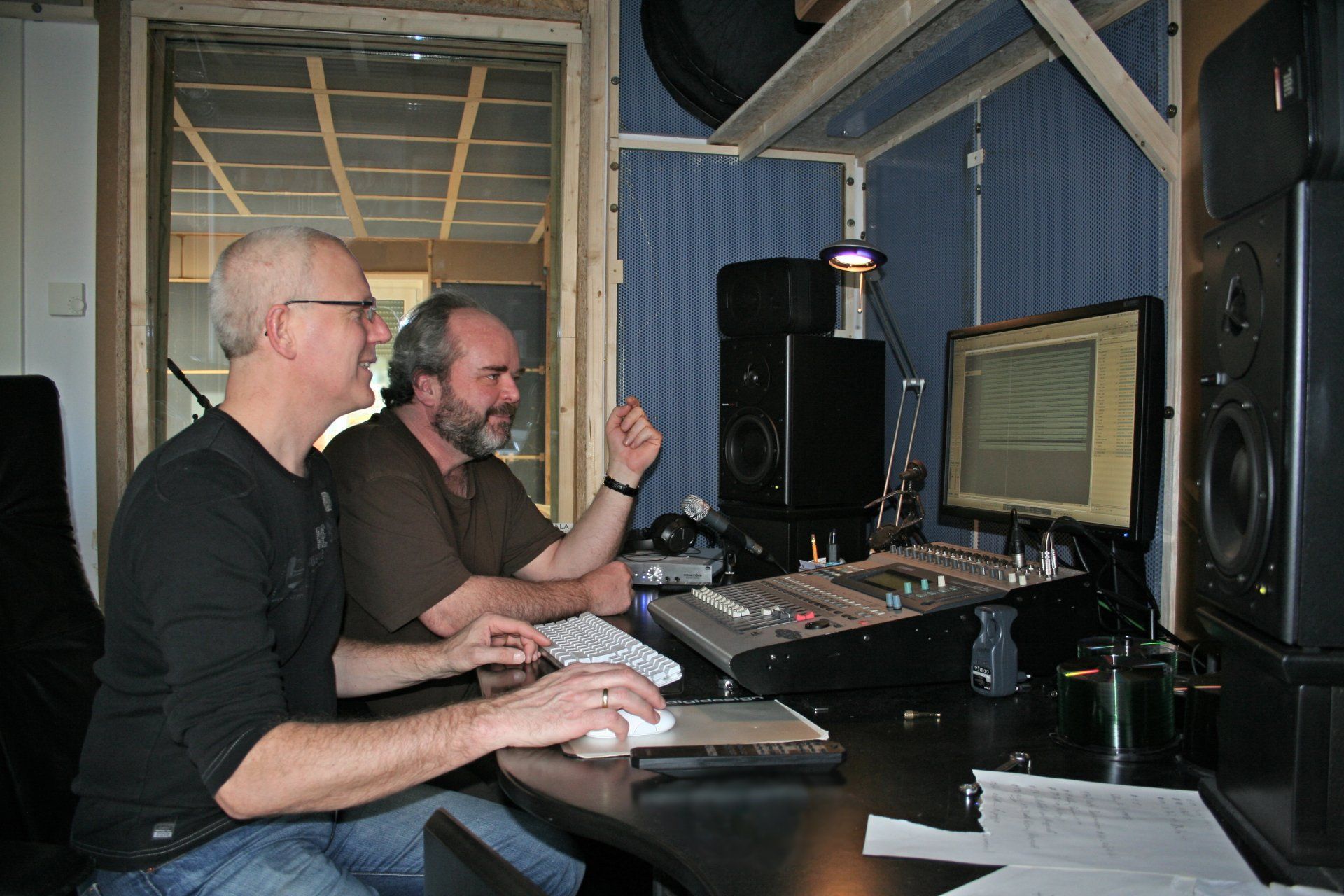 Regieraum Conny Sommer, Miguel Iven, Tonstudio Regieraum