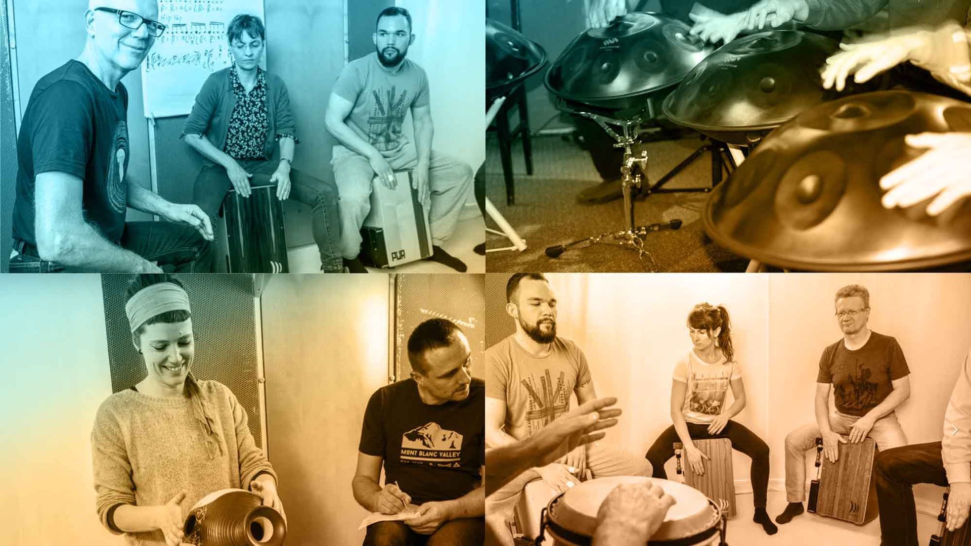 Fortlaufende Kurse für Handpan oder Cajon&Percussion