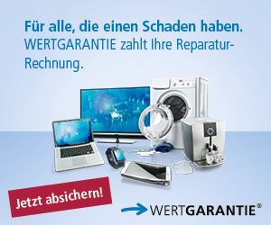 Wertgarantie Wertgarantie zahlt Ihre Reparaturrechnung