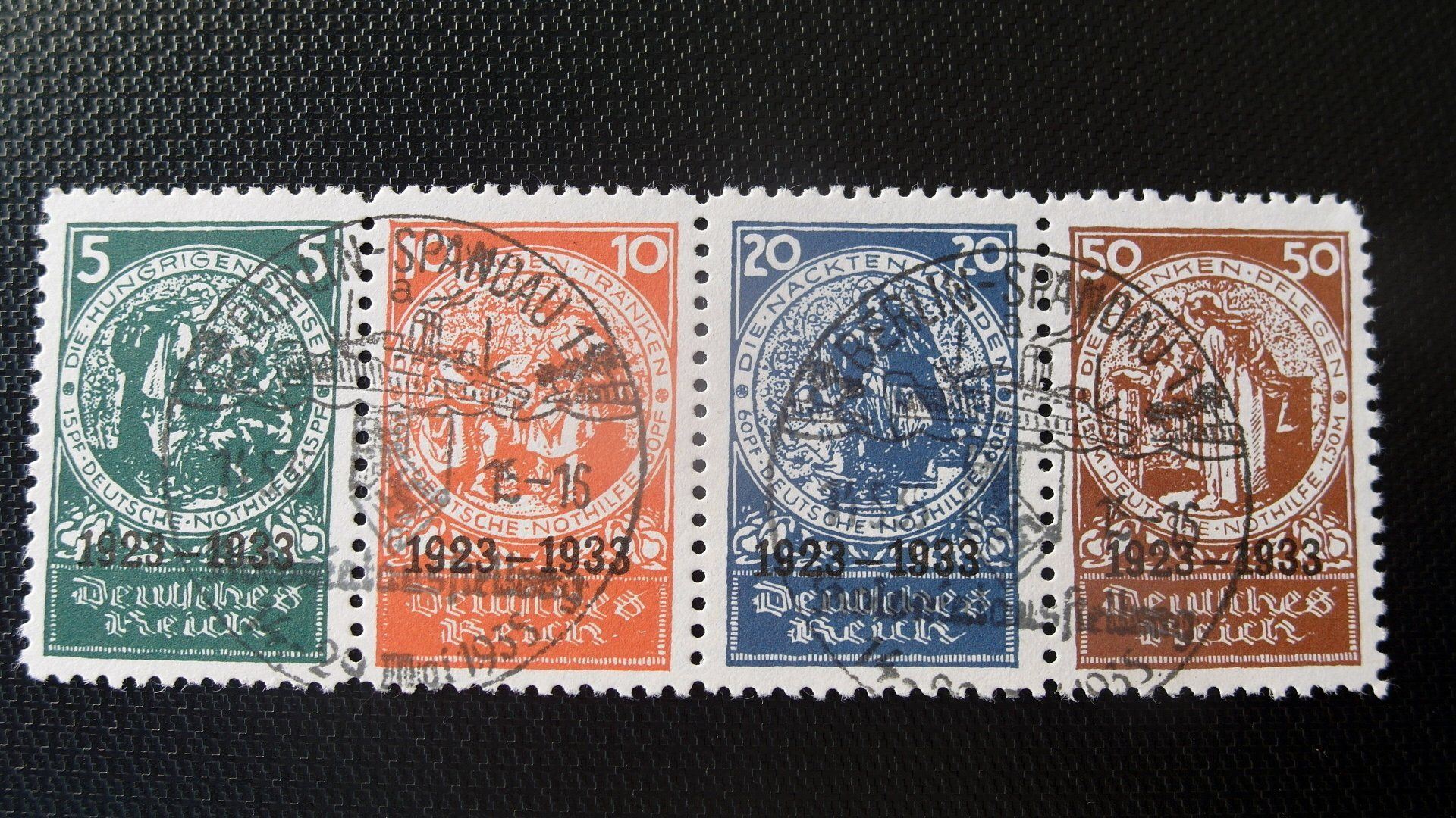 Briefmarken aus den Jahren 1923-1933 aus Hannover