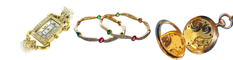 Goldschmuck und Luxusuhren
