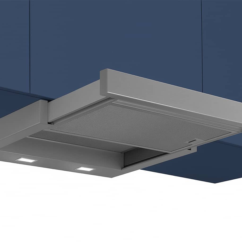 Integrated cooker hood