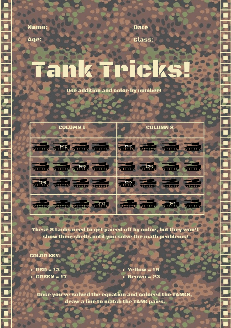 WWII Activities Tank Tricks Titanic school activities, ww2 outreach programme for schools, world war two education, school history, schools, primary school education, primary schools, ww2 history, ww2 learning, ww2 studying, teachers notes, teachers ww2 ideas, primary schools ww2, ww2 schools, ww2 school topic, teaching resources, ww2 education, primary school ww2, ww2 learning, ww2 activities