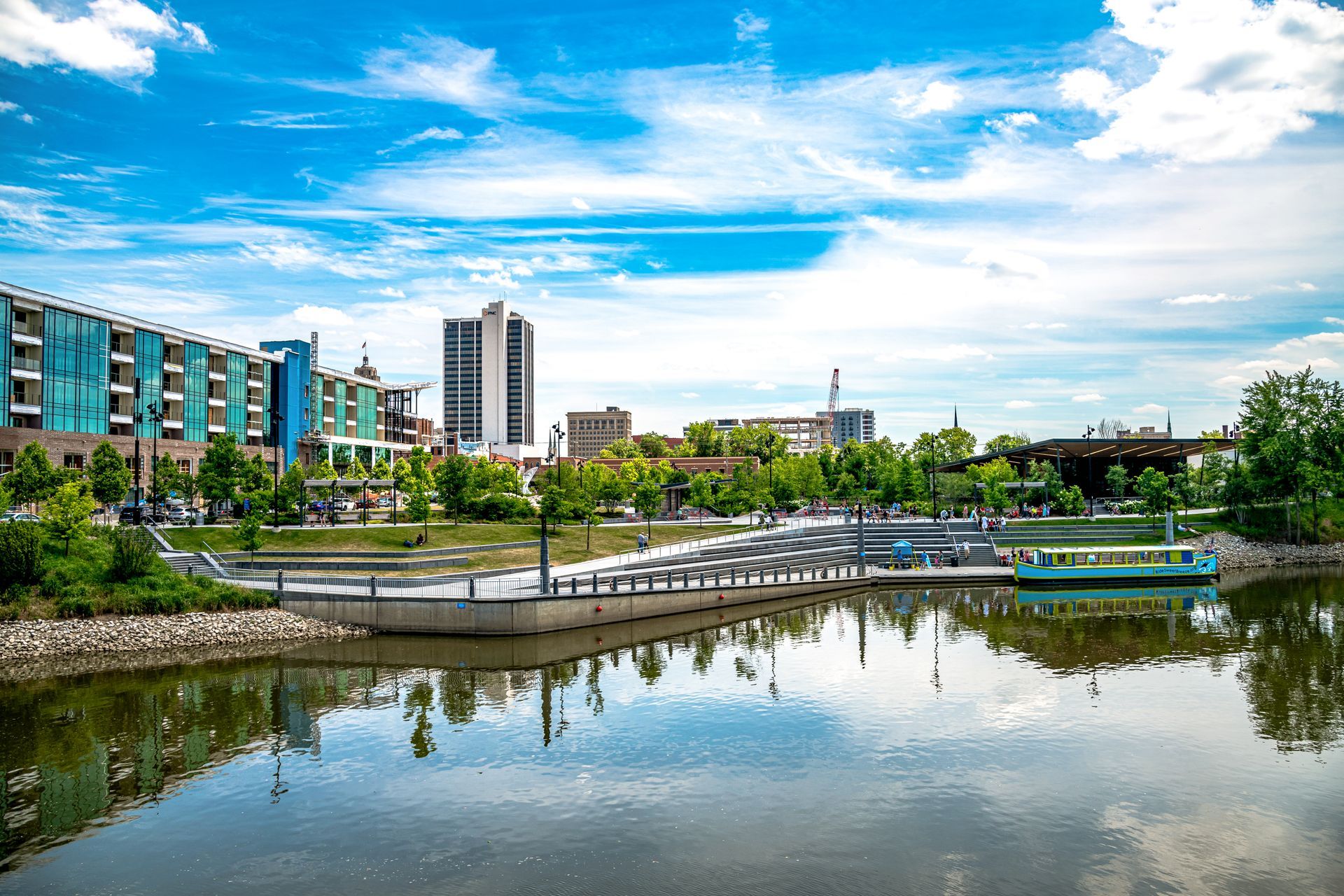 Promenade Park in Downtown Fort Wayne Indiana