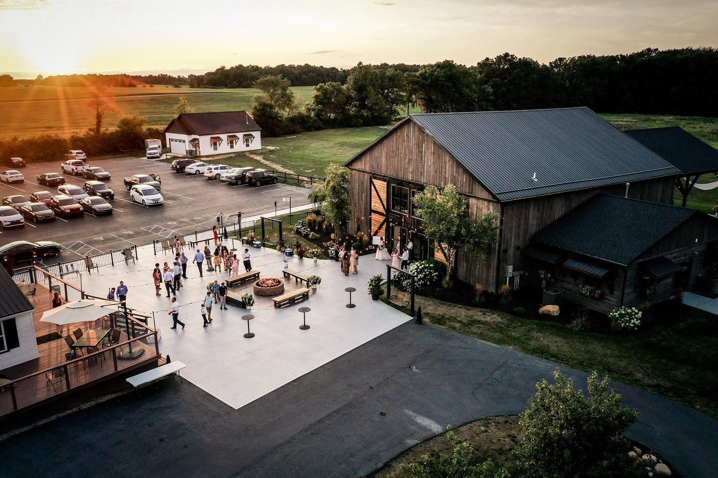 Exterior photo of Union 12 Fort Wayne Wedding Venue in Columbia City Indiana for wedding ceremonies and receptions
