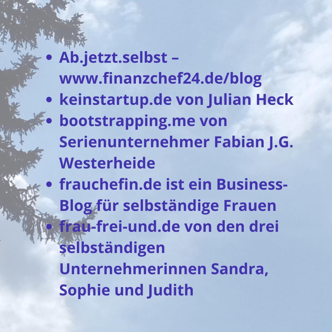 hilfreiche Blogs und Seiten für Selbständige hilfreiche Blogs und Seiten für Selbständige