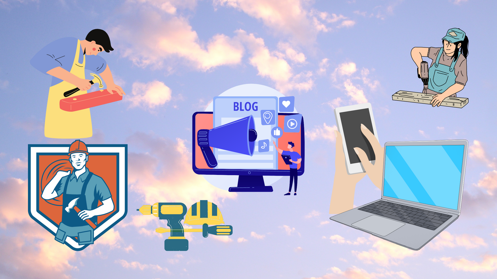 Handwerker und Website Handwerker und Website inklusive Blog