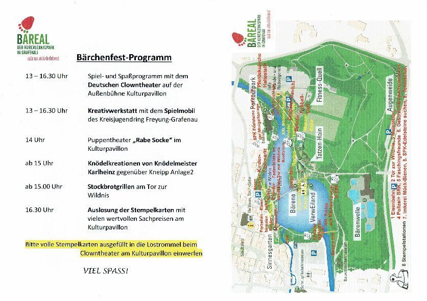 Bärchenfest im Kurpark Grafenau mit SANKAN