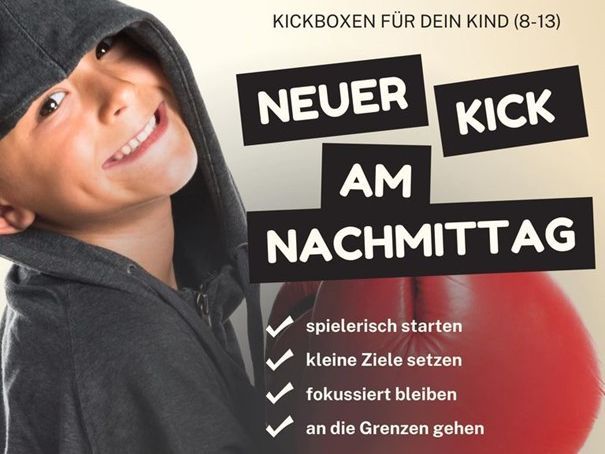 Kickboxen für Kinder - Neuer Kick am Nachmittag SANKAN Kickboxen für dein Kind