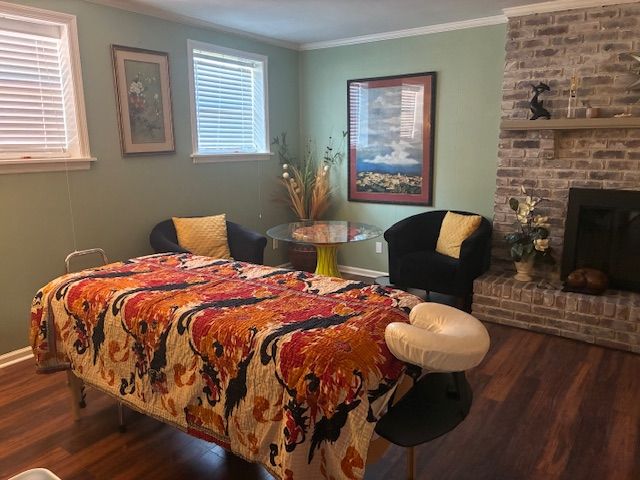 Treatment table in the clinic