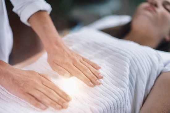 Patient receiving reiki healing