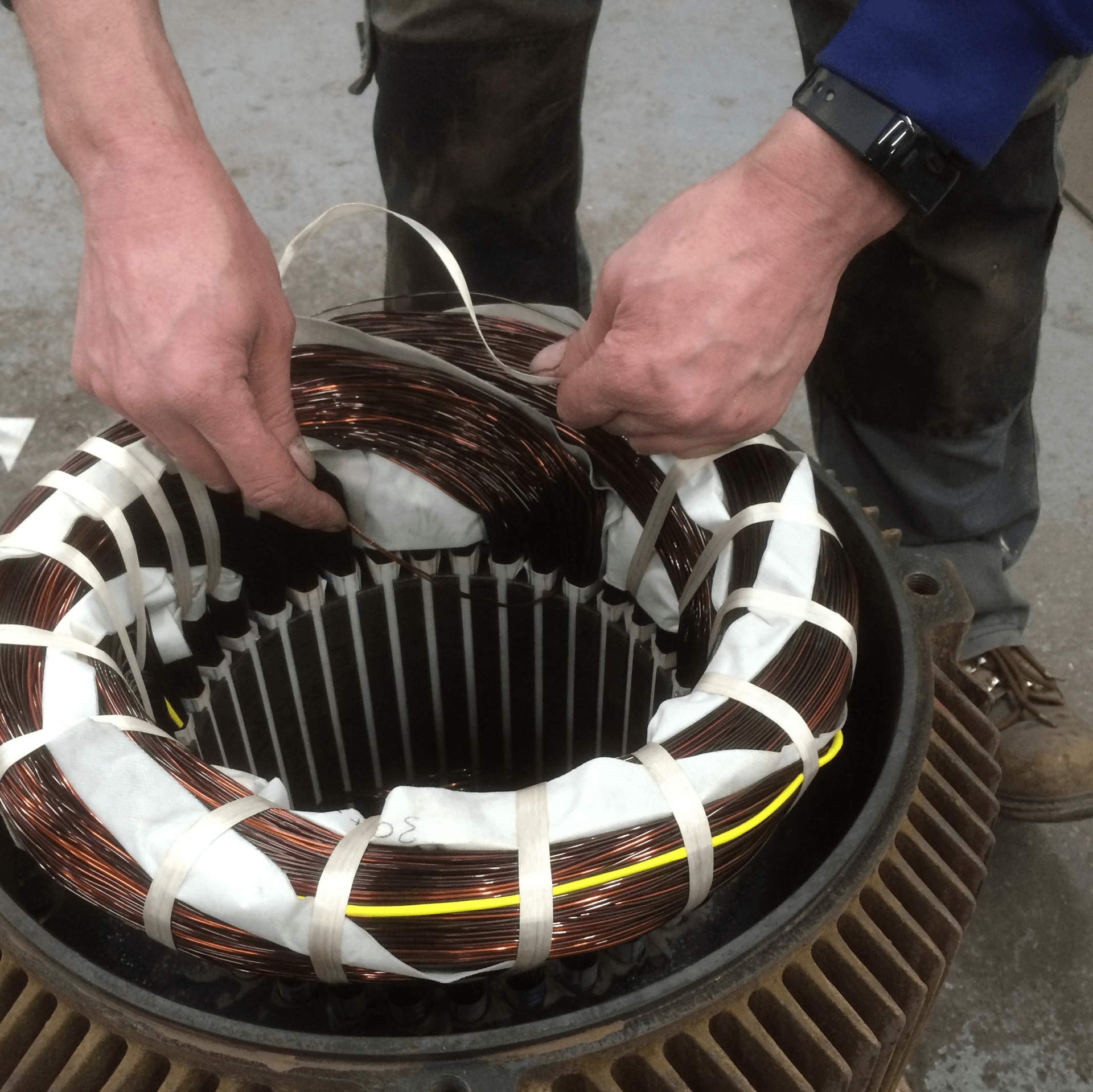 Rewound Electric Motor Stator