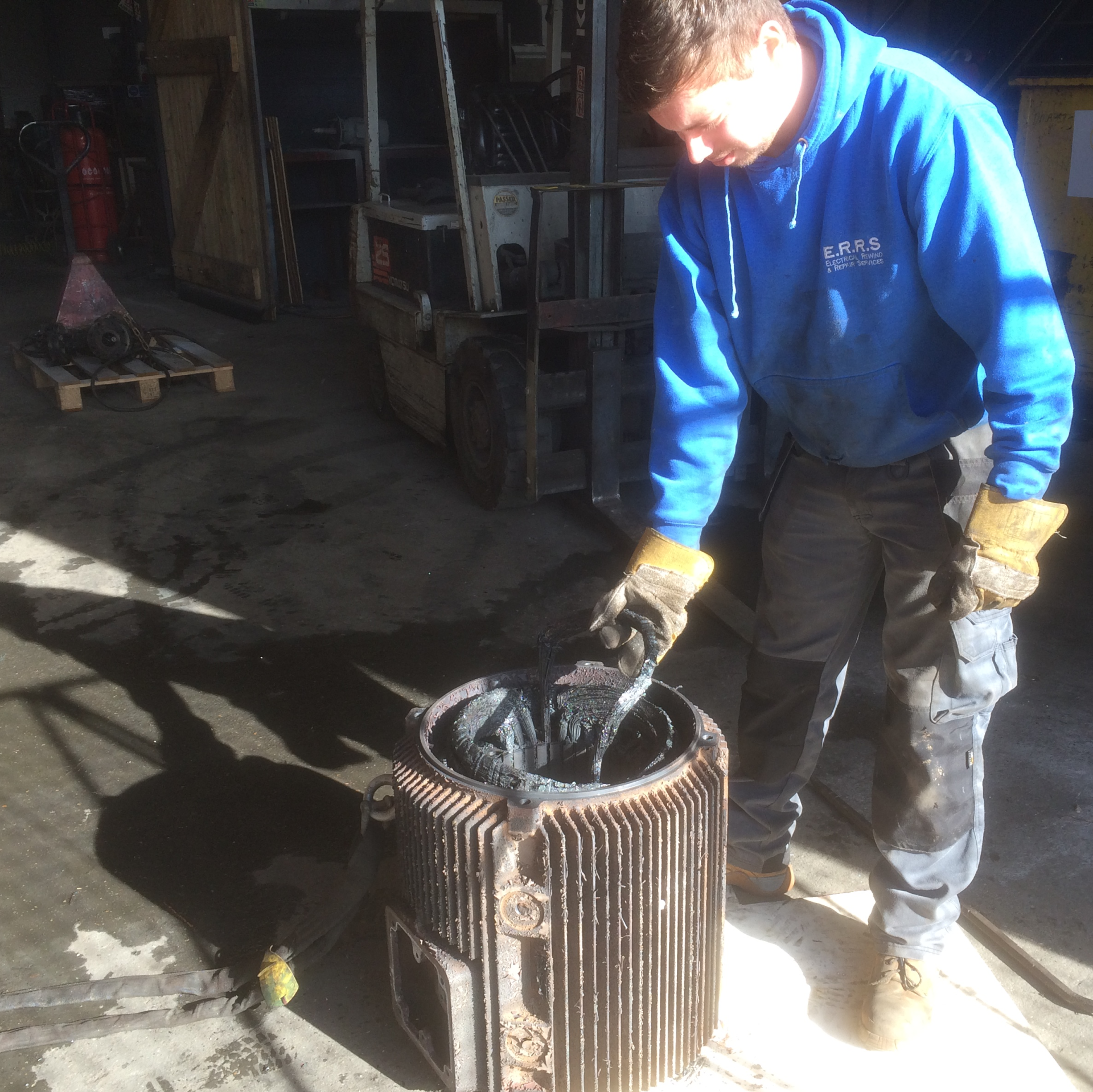 Removing Motor Coils