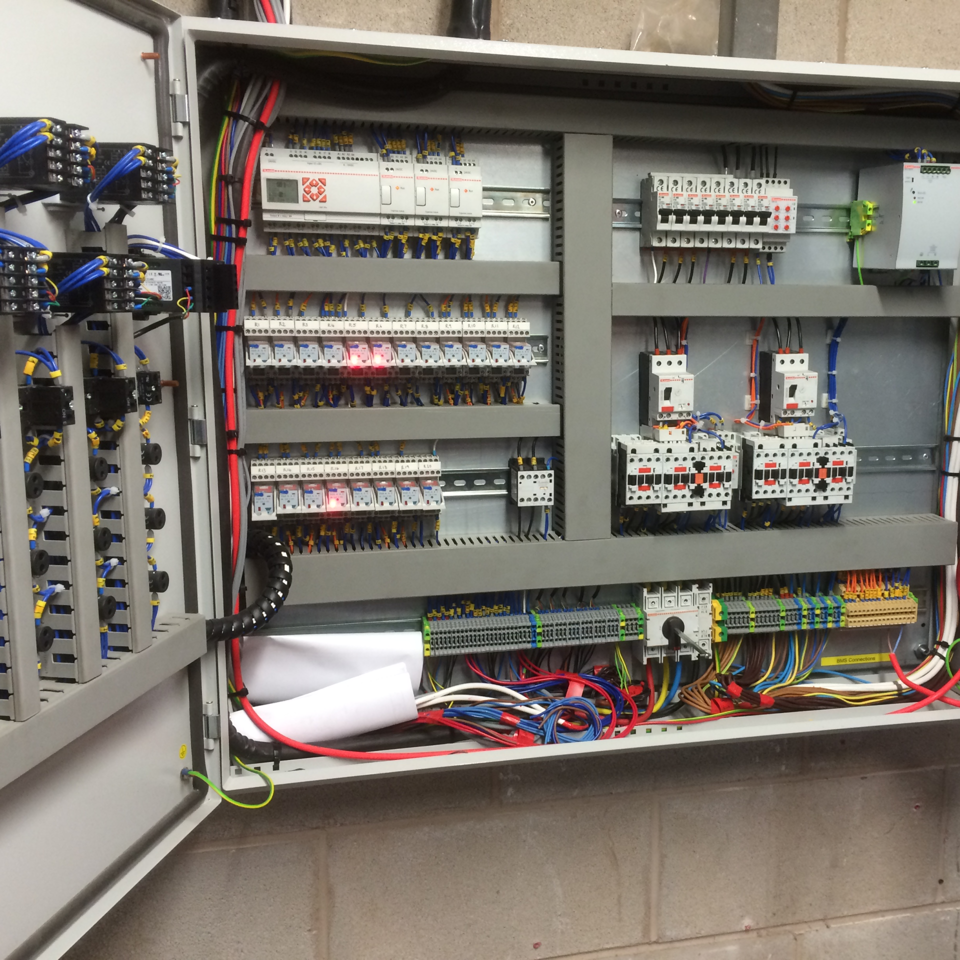 Control panel programming and commissioning
