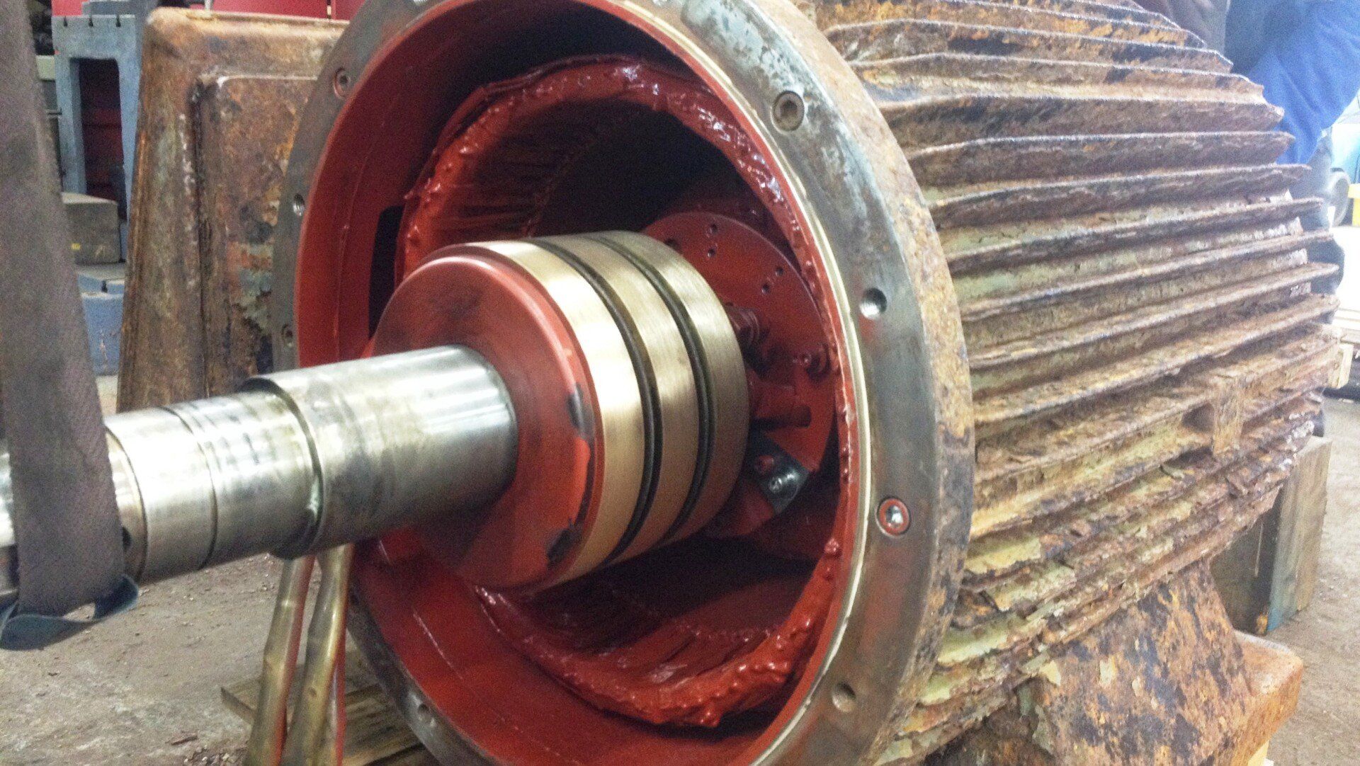 Slip ring motor overhaul