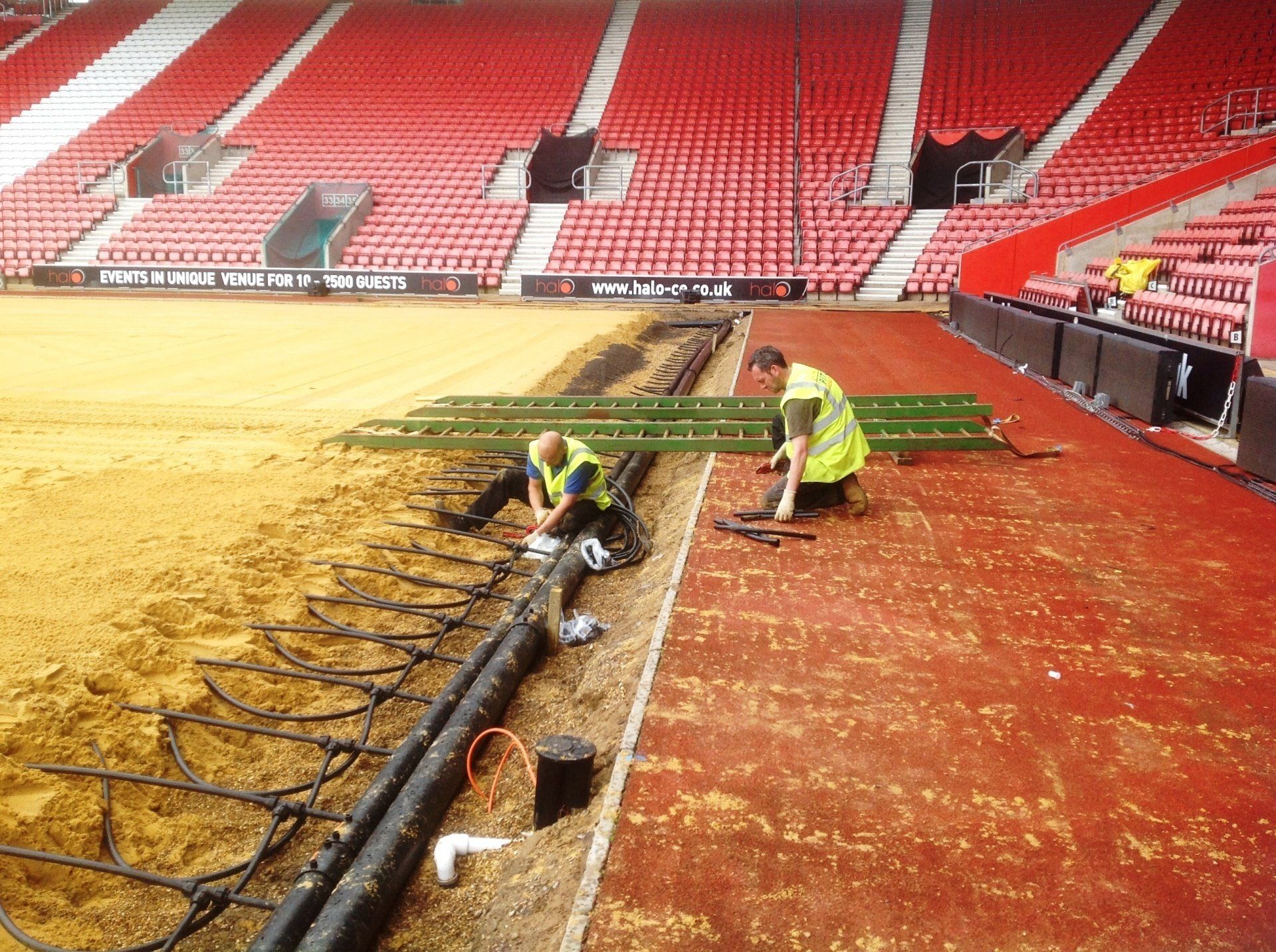Pitch heating sub mains