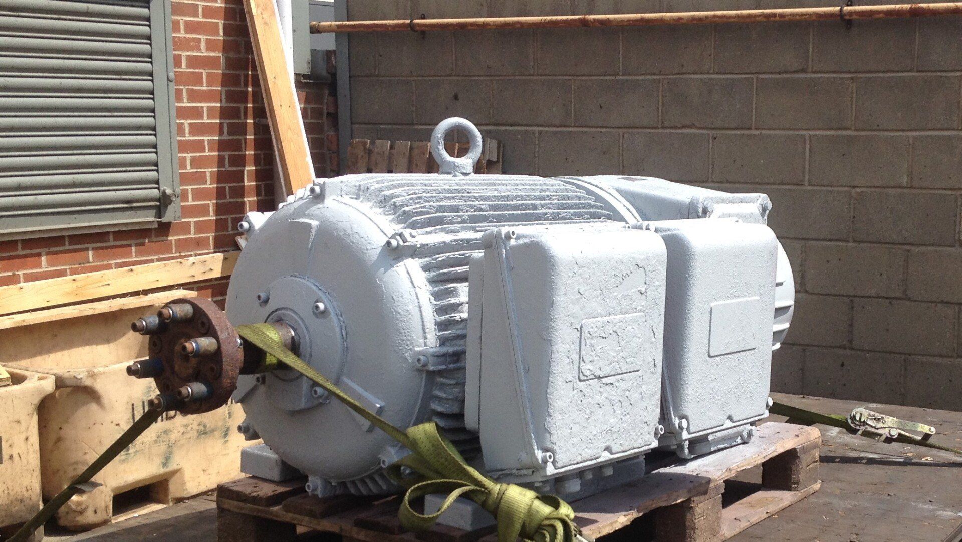 Motor complete ready to be delivered back to site