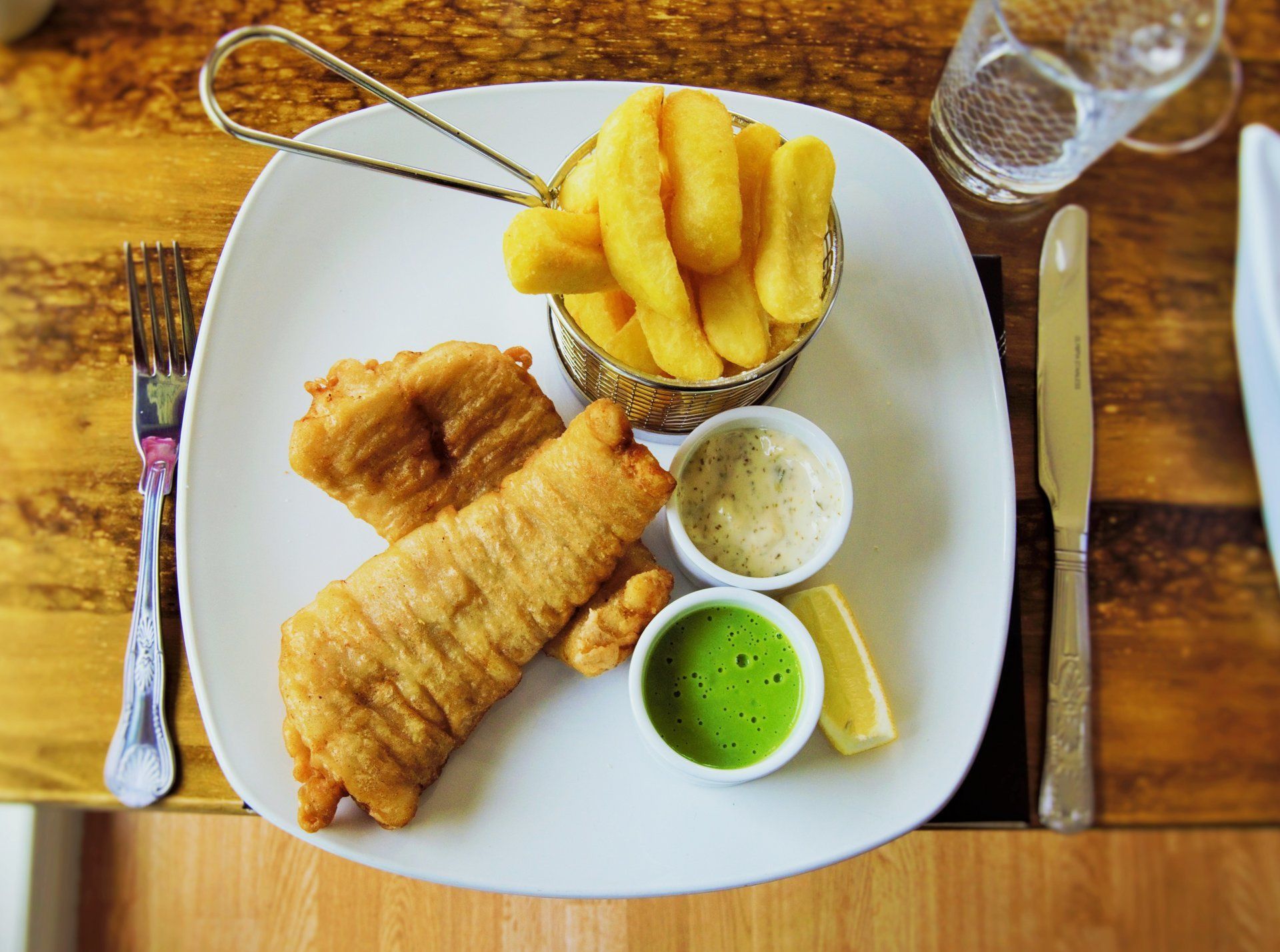 Bridge of Cally Restaurant battered cod