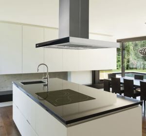 campana de cocina en isla