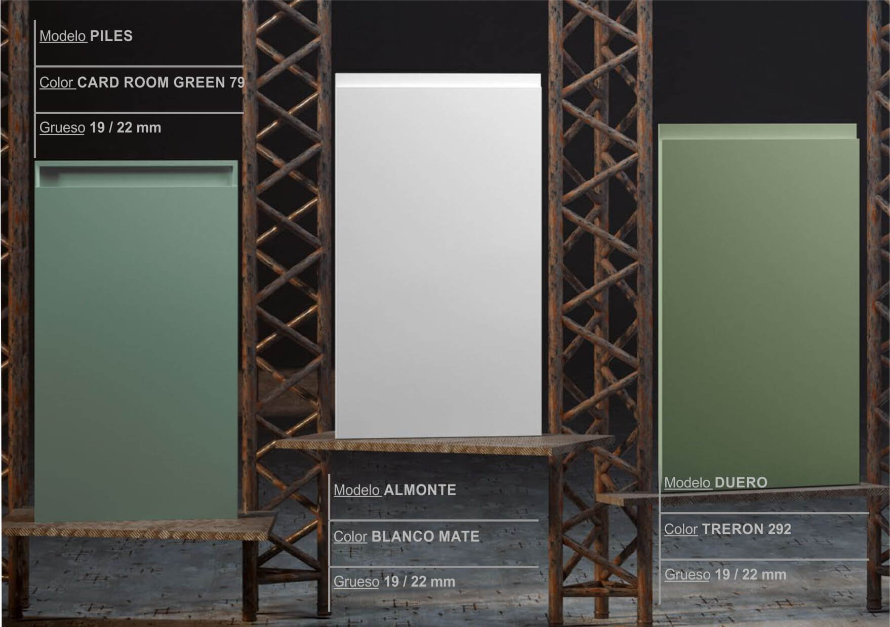 catalogo cocina puerta con forma lacada blanca mate