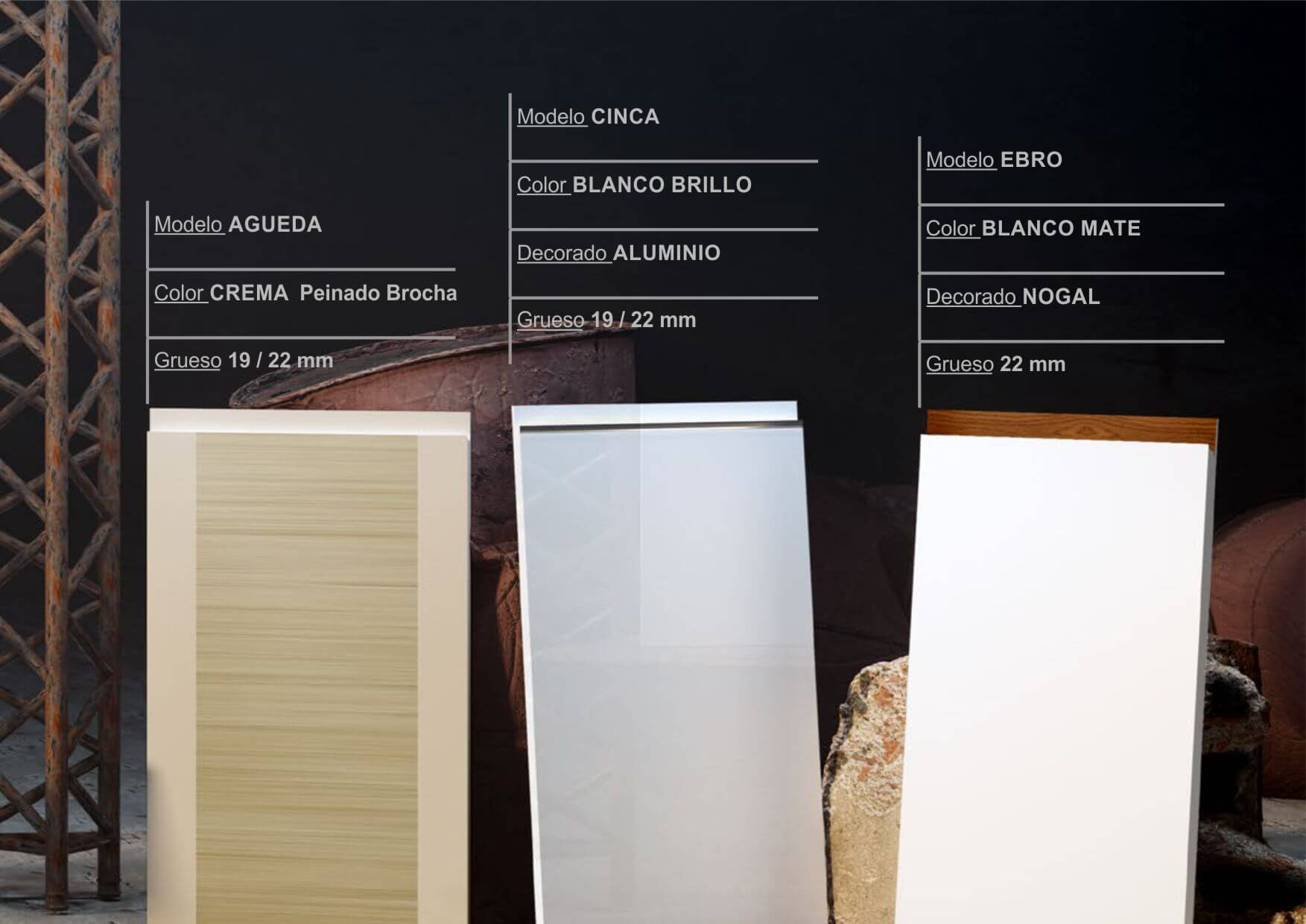 catalogo cocina puerta con forma lacada blanca brillo