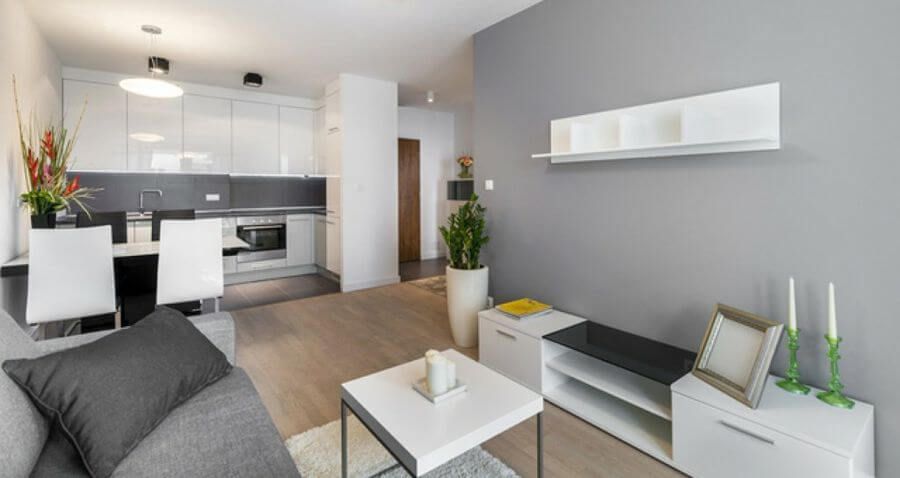 cocina abierta al salon pequeña funcional