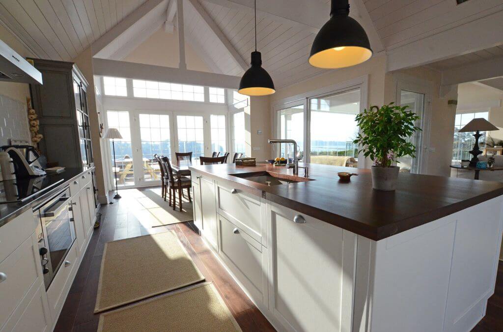 cocina americana con isla