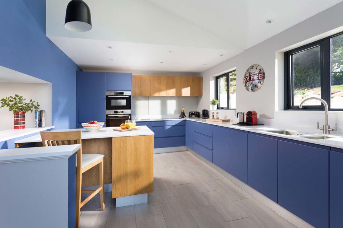 cocina azul actual