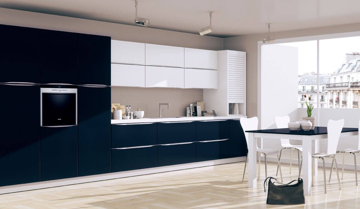 cocina azul marino