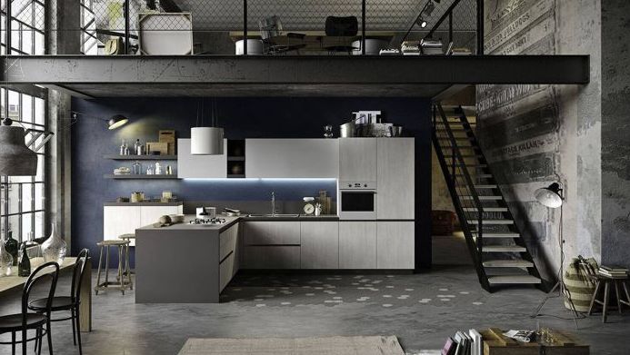 cocina estilo industrial