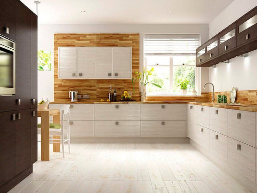 cocina en madera blanca en madrid