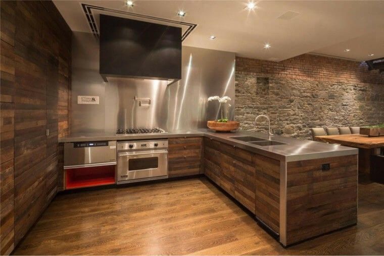 cocina rustica moderna