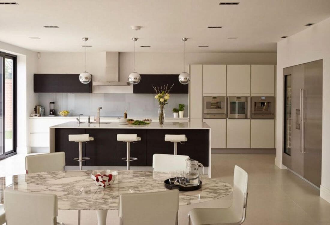 cocina y salon integrados