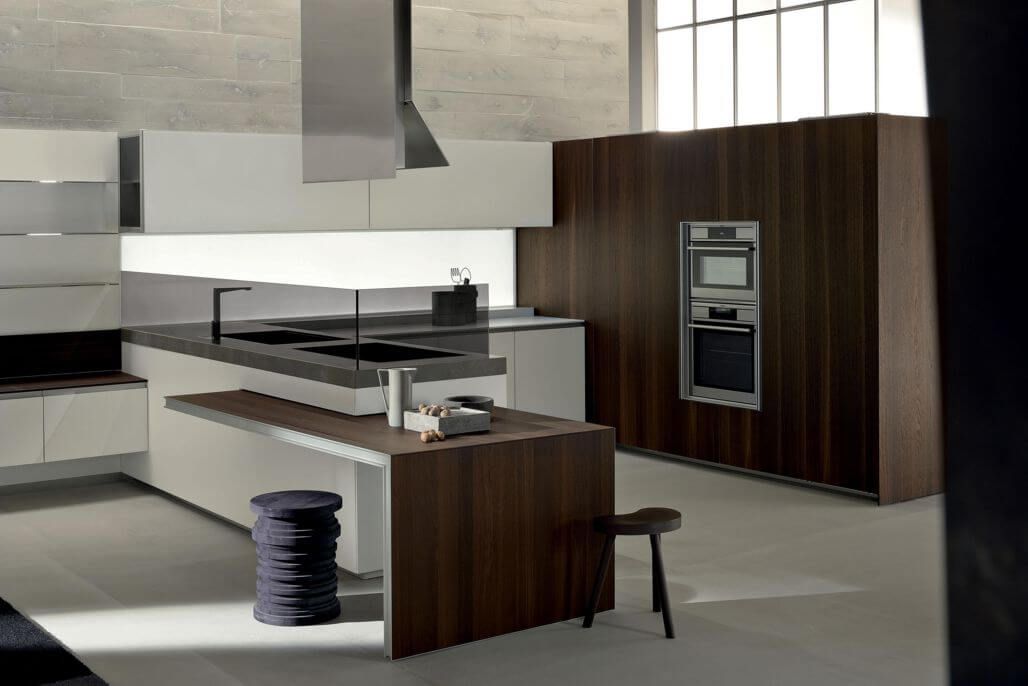 cocinas con península modernas