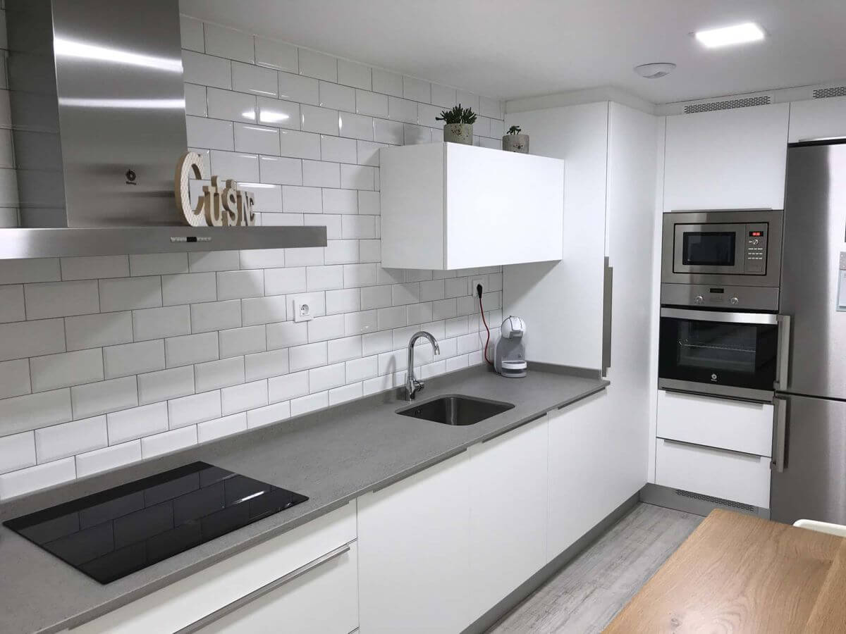 cocinas de formica blanca en madrid