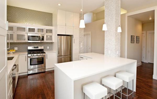 cocina en forma de l con isla