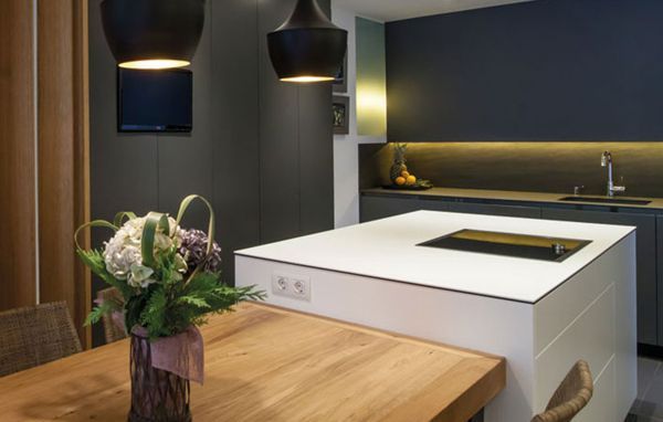 cocinas integrales de dos colores