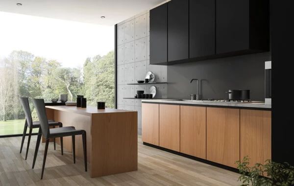 cocinas-integrales-minimalistas-madera-grafito