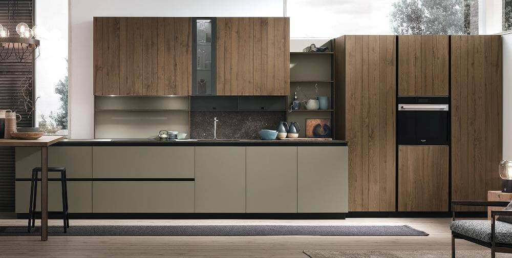 cocinas lineales modernas